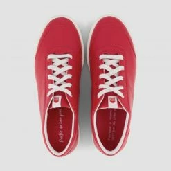 1083 SNEAKERS BASSES 902 Cuir Rouge Unisexe -Default Template 1 902rou26 top