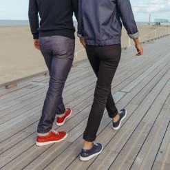 1083 SNEAKERS BASSES 911 Cuir Bleu Nuit Unisexe -Default Template 1 911 bleu nuit ambiance