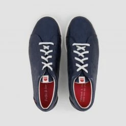 1083 SNEAKERS BASSES 911 Cuir Bleu Nuit Unisexe -Default Template 1 911bln26 top