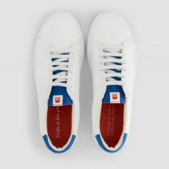 1083 SNEAKERS BASSES 912 Cuir Blanc/bleu Roi Unisexe 7 1083 SNEAKERS BASSES 912 Cuir Blanc/bleu Roi Unisexe -Default Template 1 912 bleu roi top raw 1
