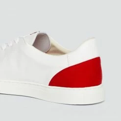 1083 SNEAKERS BASSES 912 Cuir Blanc/rouge Unisexe -Default Template 1 912 flexdenim 2