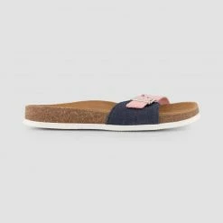 1083 SANDALES 922 Coton Bio Cuir Superdenim/rose Unisexe