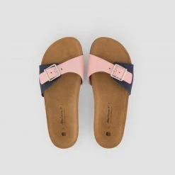 1083 SANDALES 922 Coton Bio Cuir Superdenim/rose Unisexe -Default Template 1 922sro26 top