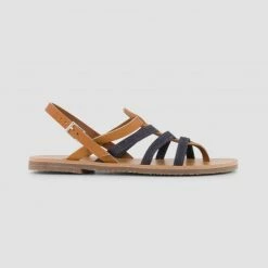 1083 SANDALES 925 Coton Bio Cuir Superdenim/camel Femme