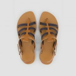 1083 SANDALES 925 Coton Bio Cuir Superdenim/camel Femme -Default Template 1 925sca26 41 top raw 1