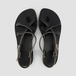 1083 SANDALES 927 Coton Bio Cuir Superdenim/noir Femme -Default Template 1 927dno26 top