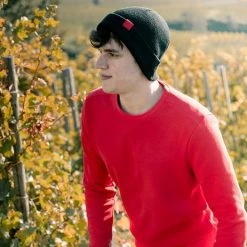 1083 BONNET 841 Coton Recycle Noir Unisexe -Default Template 1 c 0002 pullbob selvedge bonnetnoir35