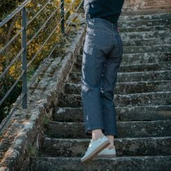 1083 JEANS AMPLE 7/8EME 256 Taille Haute Coton Bio Indigo Brut -Default Template 1 c 0048 256suf 01