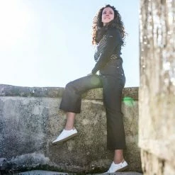 1083 JEANS AMPLE 7/8EME 256 Taille Haute Coton Bio Indigo Brut -Default Template 1 c 0049 256ample 5