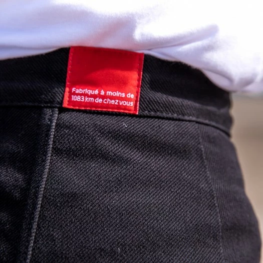 1083 JUPE EVASEE TRAPEZE 292 Taille Haute Coton Bio Denimoriginal Uni Noir 8 1083 JUPE EVASEE TRAPEZE 292 Taille Haute Coton Bio Denimoriginal Uni Noir – Image 8