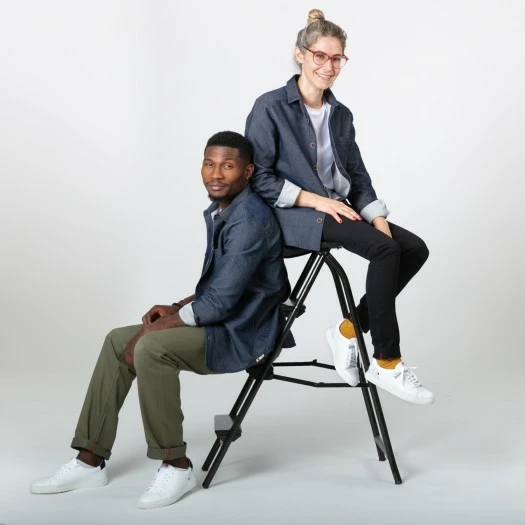 1083 SURCHEMISE 621 GOELAND LES HIRONDELLES Surcyclee Denimoriginal Bleu 5 1083 SURCHEMISE 621 GOELAND LES HIRONDELLES Surcyclee Denimoriginal Bleu – Image 5