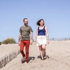 1083 DEBARDEUR DROIT 450 UNI Coton Bio Bleu Marine Femme -Default Template 1 pe 21 163terracotta 292ecru