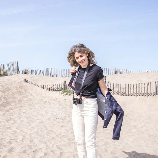 1083 T-SHIRT COL ROND 403 UNI Coton Bio Noir Femme 5 1083 T-SHIRT COL ROND 403 UNI Coton Bio Noir Femme – Image 5