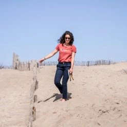 1083 T-SHIRT 422 AVENTURE Coton Bio Brique Femme -Default Template 1 pe 21 264marine 1