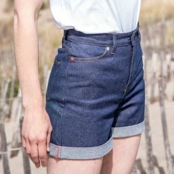 1083 SHORT AMPLE 276 COURT Taille Haute Coton Bio Indigo Brut 10 1083 SHORT AMPLE 276 COURT Taille Haute Coton Bio Indigo Brut -Default Template 1 pe 21 276indigoample