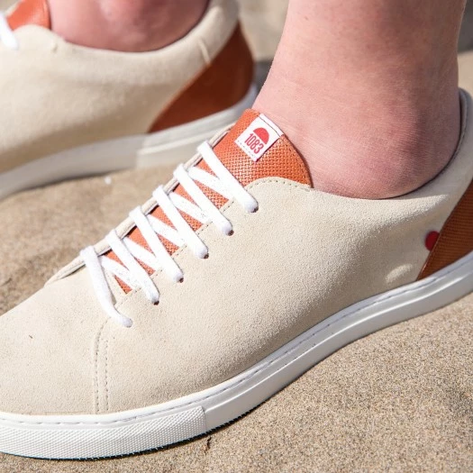 1083 SNEAKERS BASSES 912 Cuir Beige/terracotta Unisexe 6 1083 SNEAKERS BASSES 912 Cuir Beige/terracotta Unisexe – Image 6