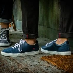 1083 SNEAKERS BASSES 912 Cuir Bleu Unisexe -Default Template 1 photos 0022 microsoftteams image 9