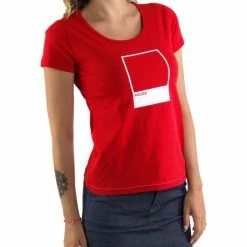 1083 T-SHIRT 415 REFERENCE Coton Bio Rouge Femme